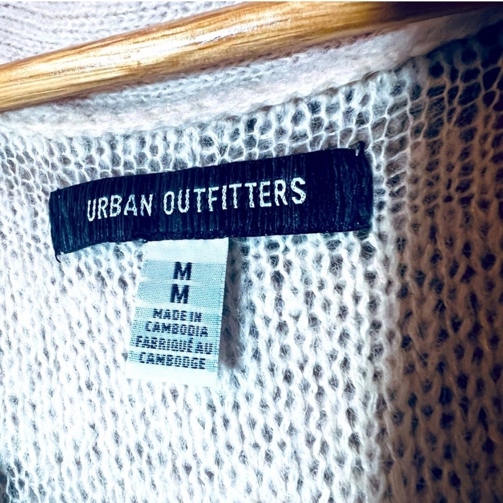 Cream Cable Knit Button Down Cardigan Oversized - Picture 4 of 9